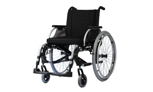 便攜式H110休閑運動款截癱輪椅輕便可折疊快拆手動輪椅可掛電動車頭-